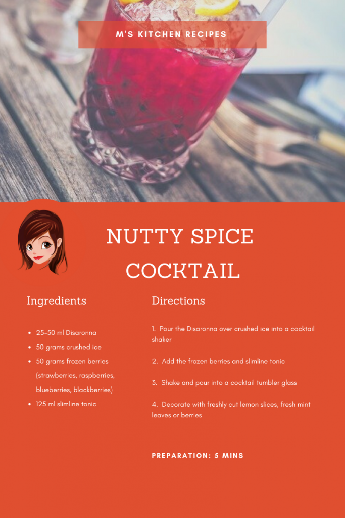 recipe - nutty spice cocktail